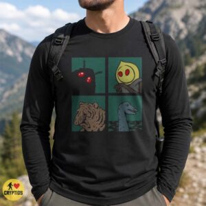 Mothman Flatwoods Monster Squonk Loch Ness Monster Cryptid Window Comic Funny T-Shirt 5 Mothman Flatwoods Monster Squonk Loch Ness Monster Cryptid Window Comic Funny Shirt