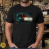 Mothman Red Eyes Night Highway Car Vintage Polaroid Horror Shirt