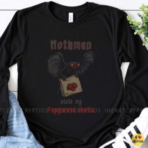 Mothman Stole My Pepperoni Rolls Funny West Virginia Cryptid Festival T-Shirt 7 Mothman Stole My Pepperoni Rolls Funny Shirt