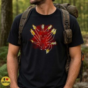 Nekomata Fire Cat Japanese Yokai Monster Shirt