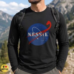 Nessie NASA Logo Parody Loch Ness Monster Space Shirt