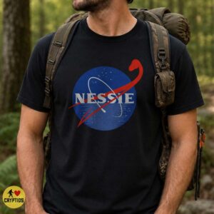 Nessie NASA Logo Parody Loch Ness Monster Space Shirt