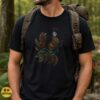 Nine-Tailed Fox Spirit Dark Fantasy Kitsune Mythical Creature Shirt