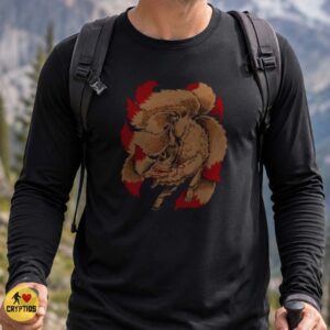Nine Tailed Kitsune Fox Japanese Yokai Art Shirt