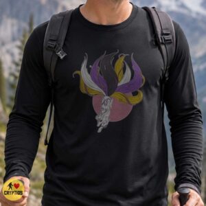 Nonbinary Pride Kitsune Fox Japanese Yokai Shirt