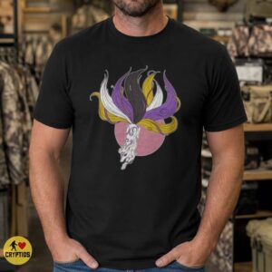 Nonbinary Pride Kitsune Fox Japanese Yokai Shirt