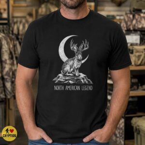 North American Legend Jackalope Moon Cryptid Shirt