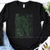 Ohio Grassman Cryptid Field Guide Bigfoot Sasquatch Skull Footprint Shirt