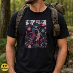 Poison Doku Anime Girl Kimono Kitsune Dark Kawaii Japanese Aesthetic T-Shirt 7 Poison Doku Anime Girl Kimono Kitsune Dark Kawaii Japanese Aesthetic Shirt