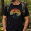 Retro Bigfoot Holding Cat Loch Ness Monster UFO Vintage Sunset T-Shirt 8 Retro Bigfoot Holding Cat Loch Ness Monster UFO Vintage Sunset Shirt
