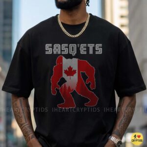 Sasq'ets Sasquatch Canadian Flag Canada Maple Leaf Forest Shirt