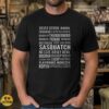 Sasquatch Mothman Chupacabra Wendigo Kraken Cryptid Names Word Cloud Believer Shirt