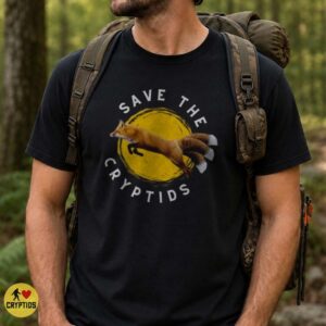 Save the Cryptids Fox Paranormal Wildlife Funny T-Shirt 5 Save the Cryptids Fox Paranormal Wildlife Funny Shirt