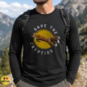 Save the Cryptids Fox Paranormal Wildlife Funny T-Shirt 6 Save the Cryptids Fox Paranormal Wildlife Funny Shirt