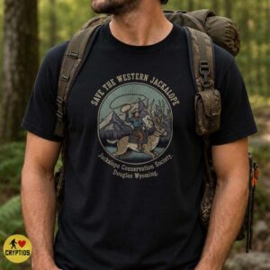 Save the Western Jackalope Cowboy Douglas Wyoming Conservation Society Shirt