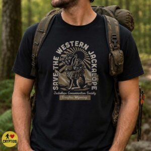Save The Western Jackalope Douglas Wyoming Conservation T-Shirt 6 Save The Western Jackalope Douglas Wyoming Conservation Shirt