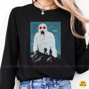 Scary Yeti Mountain Hiker Cryptid Monster Shirt