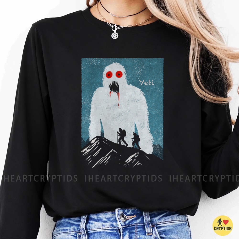 Scary Yeti Mountain Hiker Cryptid Monster T-Shirt 1 Scary Yeti Mountain Hiker Cryptid Monster Shirt
