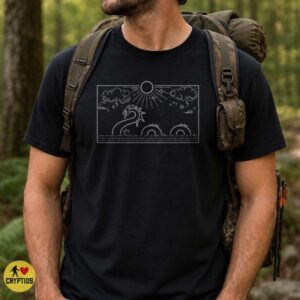 Sea Serpent Lake Monster Celestial Line Art Minimalist Cryptid T-Shirt 7 Sea Serpent Lake Monster Celestial Line Art Minimalist Cryptid Shirt