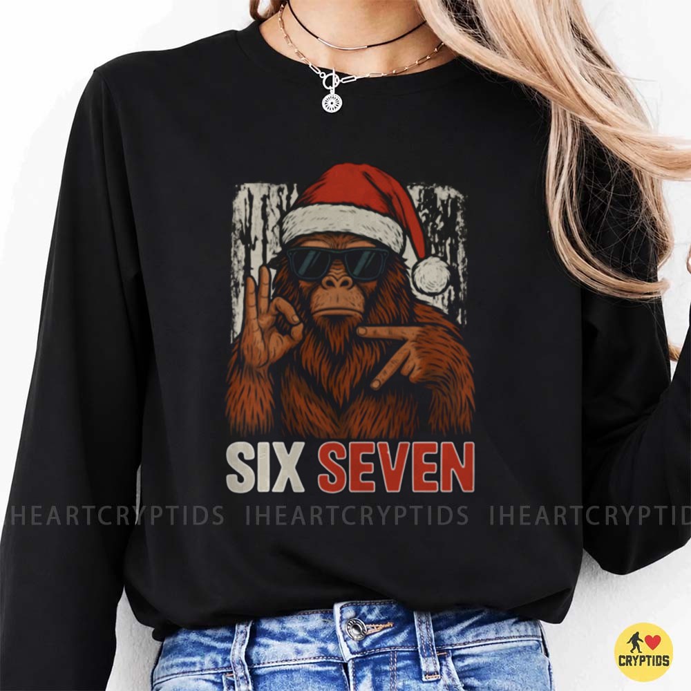Six Seven Santa Bigfoot Funny Christmas Sasquatch Meme T-Shirt 5 Six Seven Santa Bigfoot Funny Christmas Sasquatch Meme Shirt