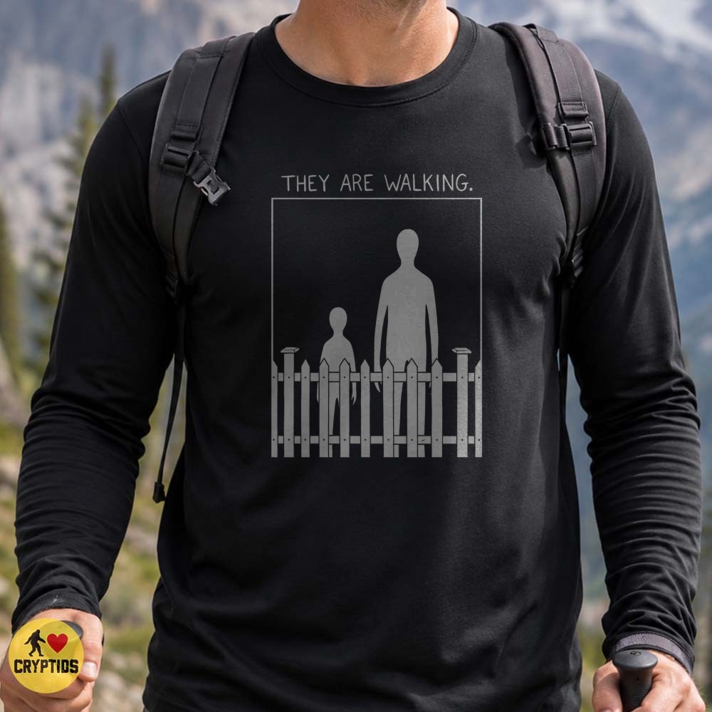 Slender Man They Are Walking Creepy Silhouette Horror Paranormal T-Shirt 1 Slender Man They Are Walking Creepy Silhouette Horror Paranormal Shirt
