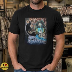 Squonk Crying Cryptid Surreal Psychedelic Woman Dark Art Shirt