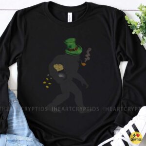 St Patricks Day Bigfoot Leprechaun Gold Sasquatch Shirt