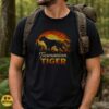 Tasmanian Tiger Thylacine Retro Sunset Wildlife Cryptid Shirt