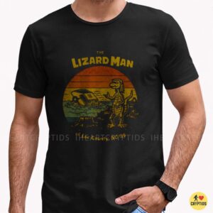 The Lizard Man Of Lee County SC 1988 Retro Sunset Cryptid Shirt