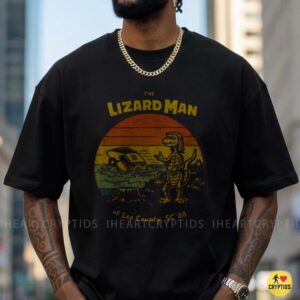 The Lizard Man Of Lee County SC 1988 Retro Sunset Cryptid Shirt