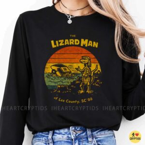 The Lizard Man Of Lee County SC 1988 Retro Sunset Cryptid Shirt