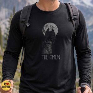 The Omen Mothman Full Moon Gothic Cryptid Shirt
