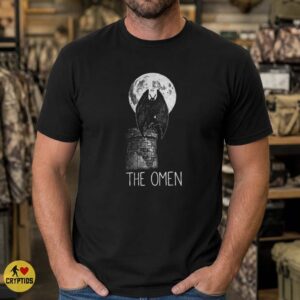 The Omen Mothman Full Moon Gothic Cryptid Shirt