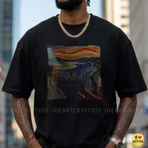 The Scream Bigfoot UFO Alien Abduction Art T-Shirt 8 The Scream Bigfoot UFO Alien Abduction Art Shirt