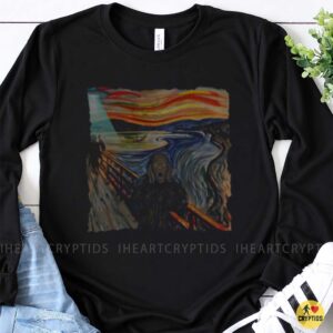 The Scream Bigfoot UFO Alien Abduction Art T-Shirt 9 The Scream Bigfoot UFO Alien Abduction Art Shirt