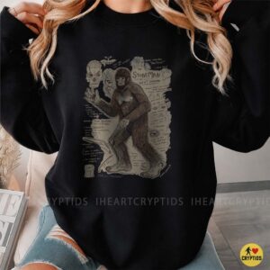 The Stoneman Of West Virginia Cryptid Field Guide Vintage Illustration Bigfoot Legend T-Shirt 7 The Stoneman Of West Virginia Cryptid Field Guide Vintage Illustration Bigfoot Legend Shirt