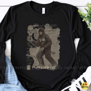 The Stoneman Of West Virginia Cryptid Field Guide Vintage Illustration Bigfoot Legend T-Shirt 8 The Stoneman Of West Virginia Cryptid Field Guide Vintage Illustration Bigfoot Legend Shirt