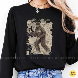 The Stoneman Of West Virginia Cryptid Field Guide Vintage Illustration Bigfoot Legend Shirt