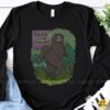 Thicc In The Thicket Bigfoot Funny Sasquatch Cute Forest Humor Shirt