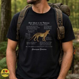 Thylacine Field Guide Tasmanian Tiger Marsupial Cryptid Convergent Evolution T-Shirt 6 Thylacine Field Guide Tasmanian Tiger Marsupial Cryptid Convergent Evolution Shirt