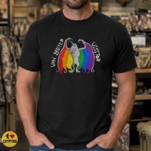 Van Meter Visitor Iowa Cryptid Rainbow Pride Monster Art T-Shirt 6 Van Meter Visitor Iowa Cryptid Rainbow Pride Monster Art Shirt