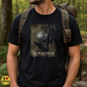 Van Meter Visitor Iowa Vintage Winged Cryptid Monster T-Shirt 6 Van Meter Visitor Iowa Vintage Winged Cryptid Monster Shirt