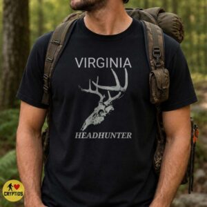 Virginia Headhunter Deer Skull Antlers Hunter Outdoors State Pride T-Shirt 5 Virginia Headhunter Deer Skull Antlers Hunter Outdoors State Pride Shirt
