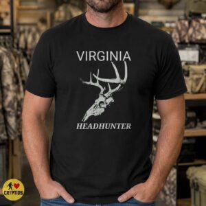 Virginia Headhunter Deer Skull Antlers Hunter Outdoors State Pride T-Shirt 6 Virginia Headhunter Deer Skull Antlers Hunter Outdoors State Pride Shirt