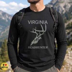 Virginia Headhunter Deer Skull Antlers Hunter Outdoors State Pride T-Shirt 7 Virginia Headhunter Deer Skull Antlers Hunter Outdoors State Pride Shirt