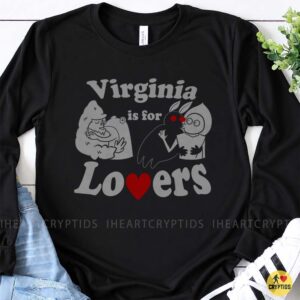 Virginia Is For Lovers Bigfoot Mothman Funny Shirt