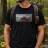 Washington Crossing the Delaware Loch Ness Monster Funny Shirt