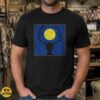 Wendigo Antler Silhouette Full Moon Dark Folk Minimalist Shirt