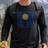 Wendigo Antler Silhouette Full Moon Dark Folk Minimalist Shirt