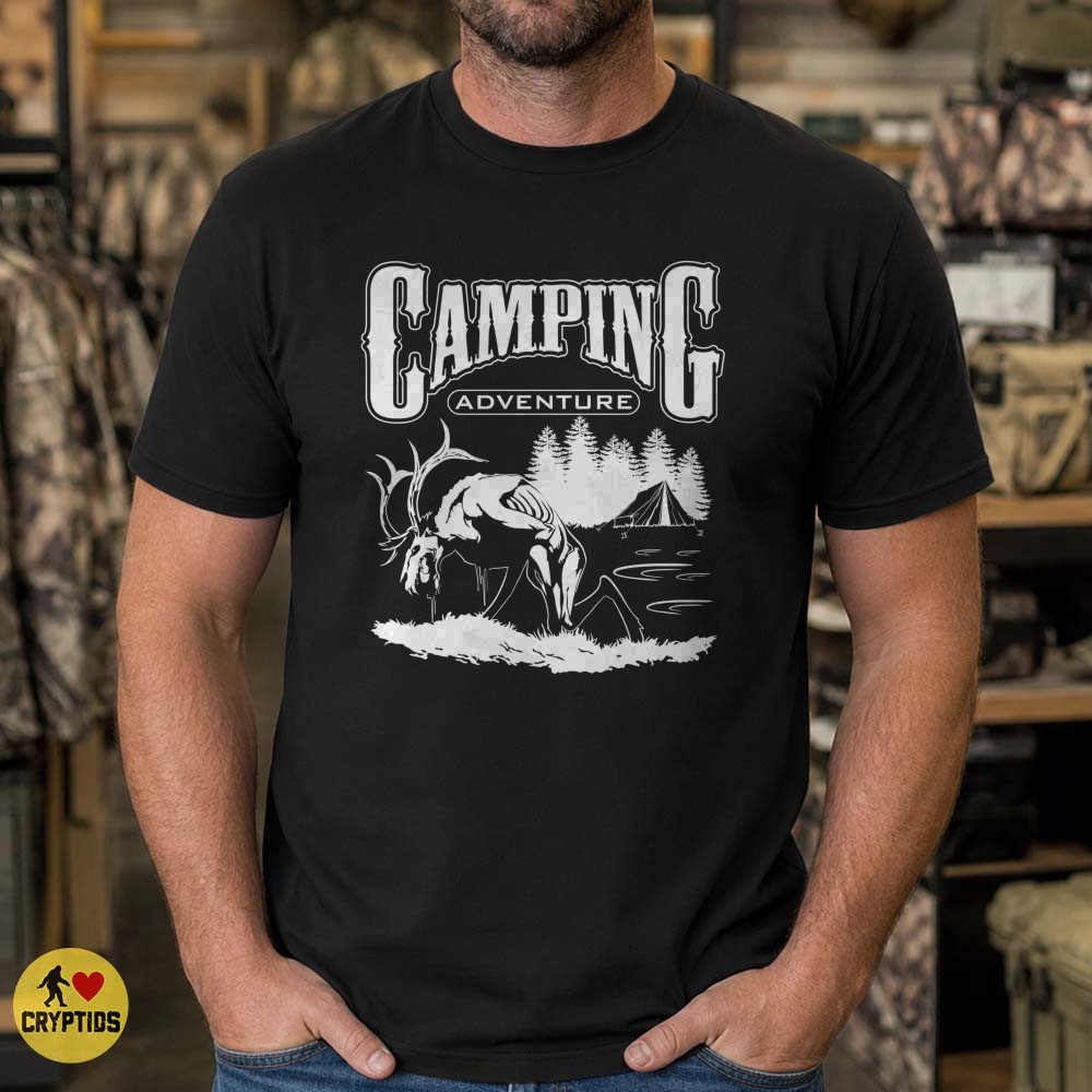 Wendigo Camping Adventure Cryptid Horror Forest Tent T-Shirt 1 Wendigo Camping Adventure Cryptid Horror Forest Tent Shirt